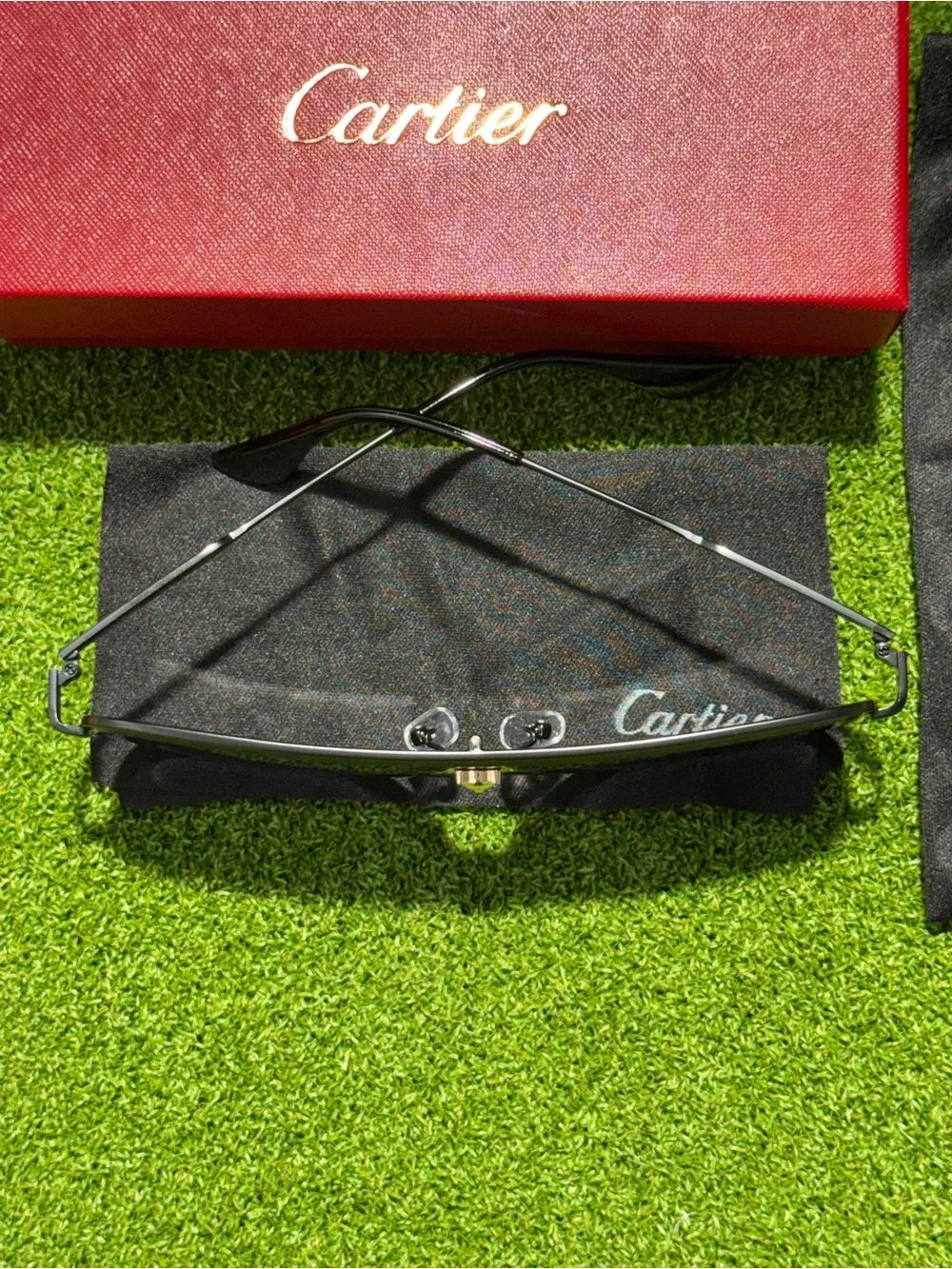 Cartier Black Sunglasses with Black accents